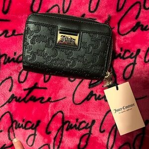 Juicy Couture Black Embossed Wallet